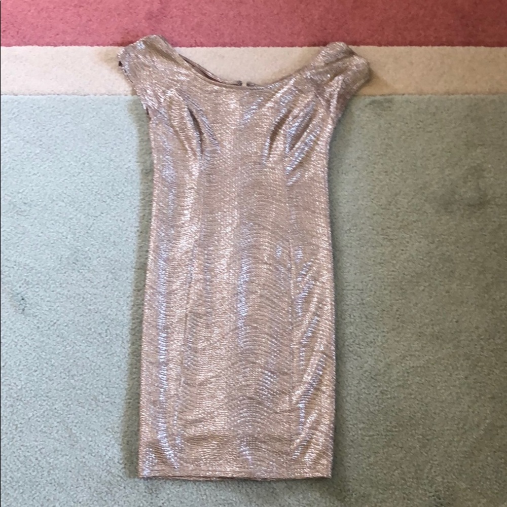 Gold dress
